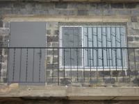 Металлическое ограждение с витыми балясинами