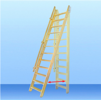 Мансардная лестница из ели М-013у