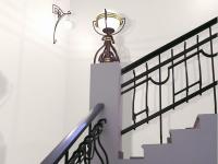 Сварные перила выгнутые