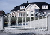 Кованые ворота на усадьбу